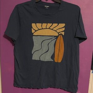 Old Navy Dark Blue Surf Graphic Tee